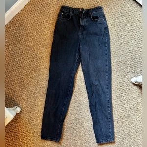 Zara Black Classic Mom High-Rise Jeans